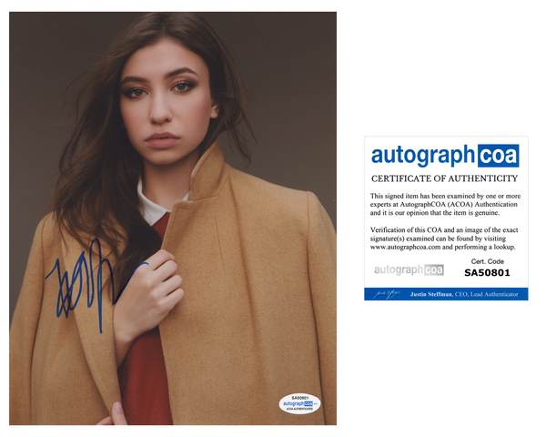 Katelyn Nacon Walking Dead Sexy Signed Autograph 8x10 Photo ACOA