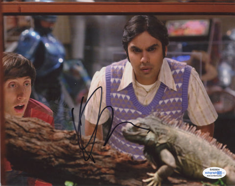 Kunal Nayyar Big Bang Theory Signed Autograph 8x10 Photo ACOA