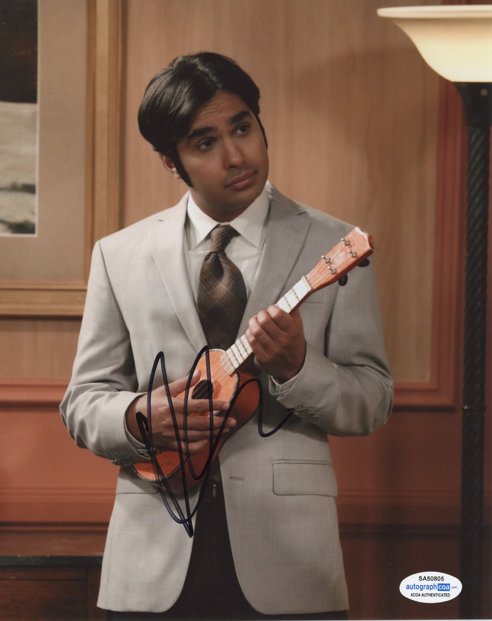 Kunal Nayyar Big Bang Theory Signed Autograph 8x10 Photo ACOA