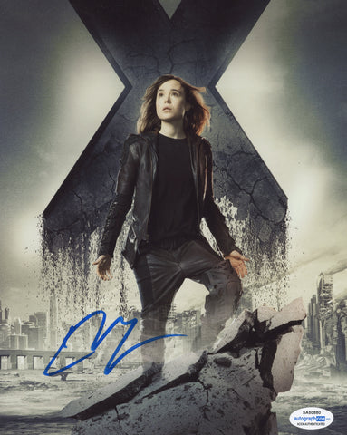 Elliott Page X-Men Signed Autograph 8x10 photo ACOA