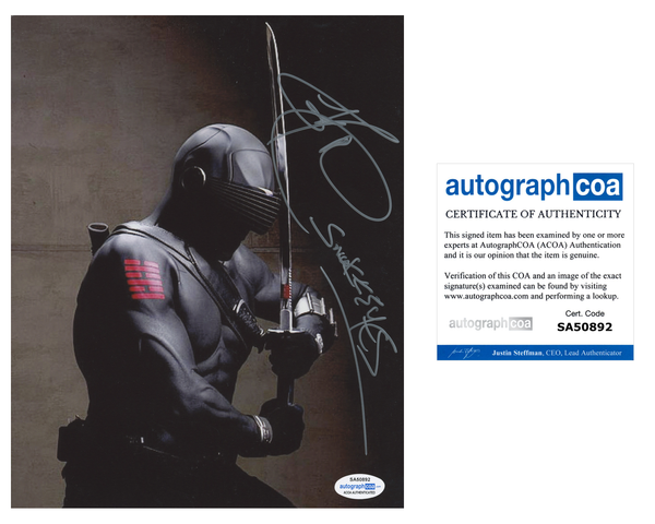 Ray Park Snake Eyes Signed Autograph 8x10 Photo ACOA