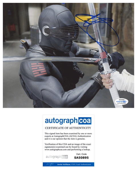 Ray Park Snake Eyes Signed Autograph 8x10 Photo ACOA