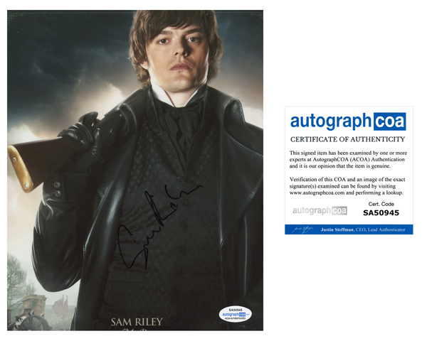 Sam Riley Pride Prejudice Zombies Signed Autograph 8x10 Photo ACOA