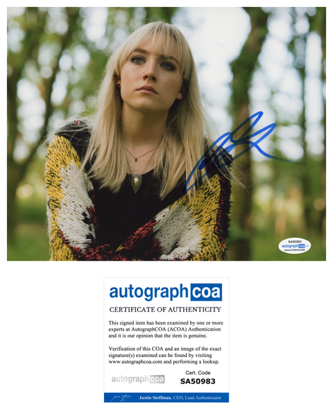 Saoirse Ronan How I Live Now Signed Autograph 8x10 Photo ACOA