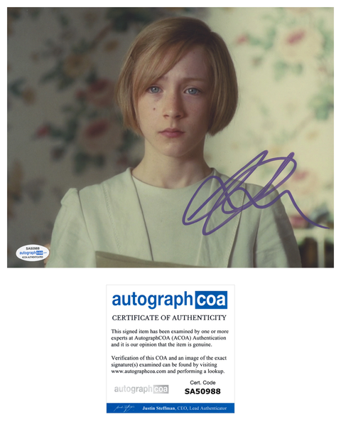 Saoirse Ronan Atonement Signed Autograph 8x10 Photo ACOA