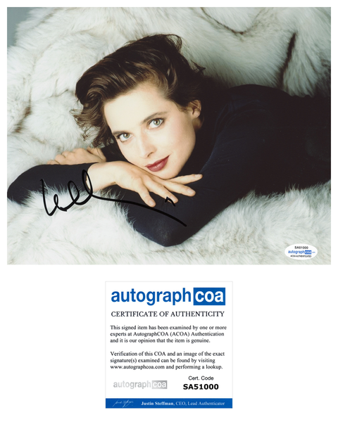 Isabella Rossellini Sexy Signed Autograph 8x10 Photo ACOA