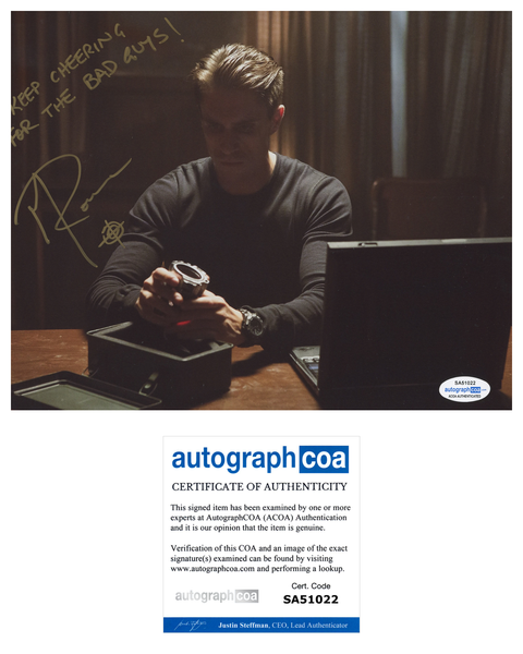 Michael Rowe Deadshot Arrow Signed Autograph 8x10 Photo ACOA