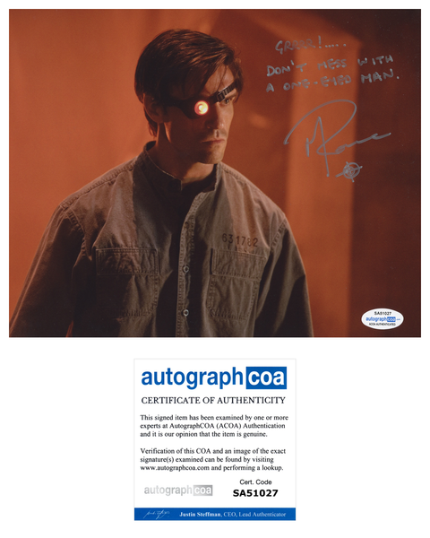 Michael Rowe Deadshot Arrow Signed Autograph 8x10 Photo ACOA