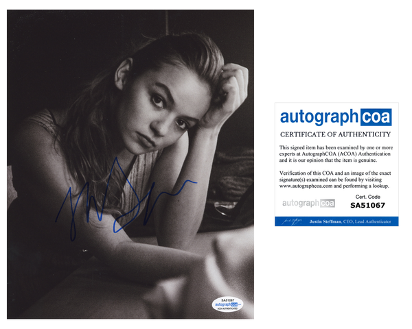 Morgan Saylor Sexy Signed Autograph 8x10 Photo ACOA