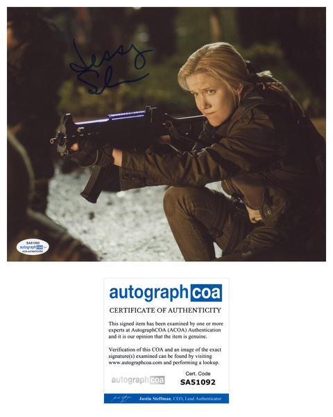 Jessy Schram Falling Skies Signed Autograph 8x10 Photo ACOA