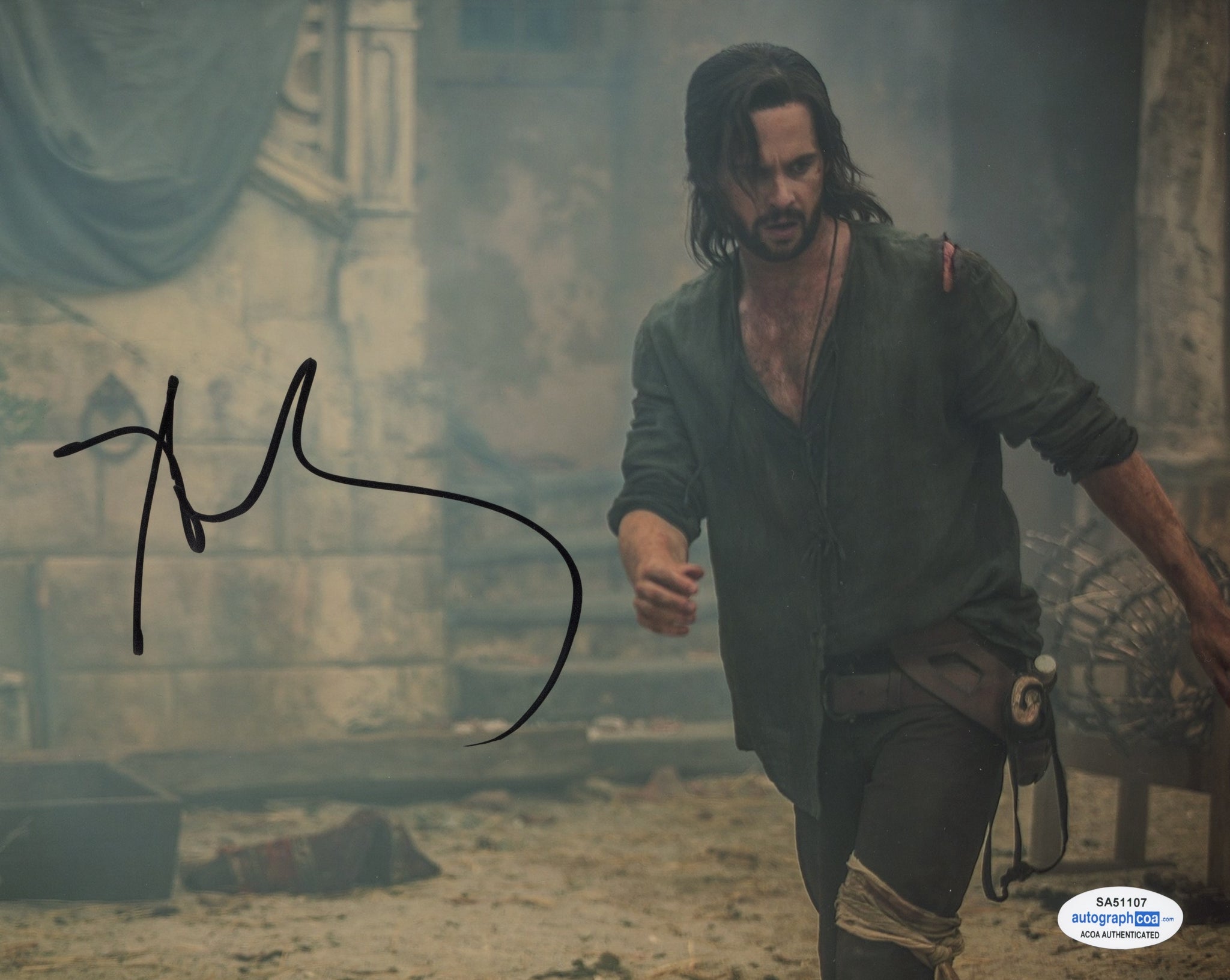 Tom Riley Davinci's Demons Signed Autograph 8x10 Photo ACOA