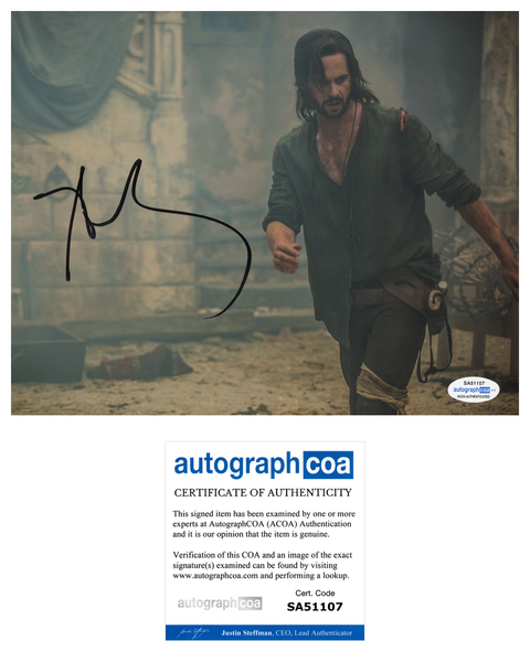 Tom Riley Davinci's Demons Signed Autograph 8x10 Photo ACOA