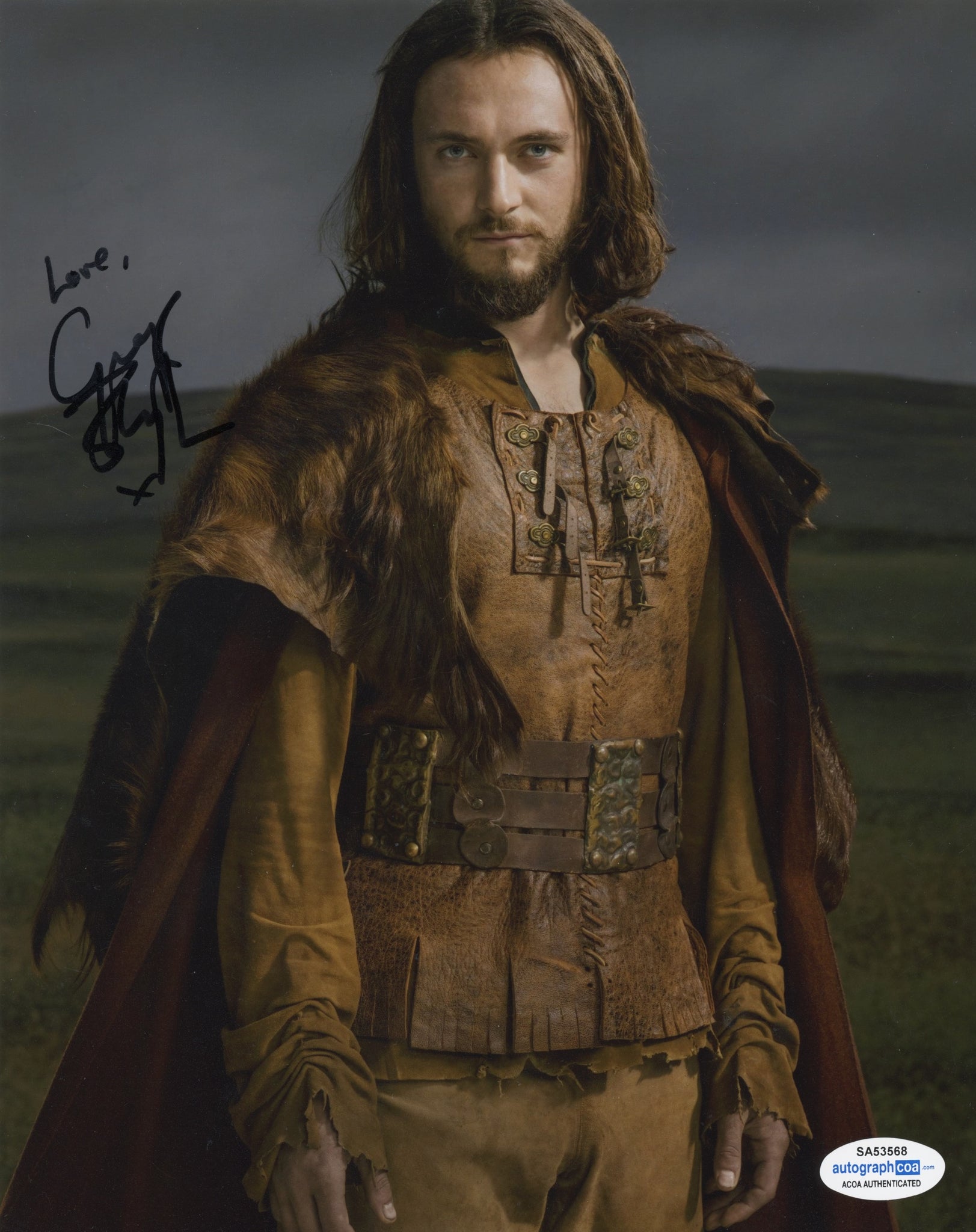 George Blagden Vikings Signed Autograph 8x10 Photo ACOA