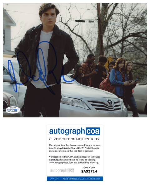 Nick Robinson Love, Simon Signed Autograph 8x10 Photo ACOA