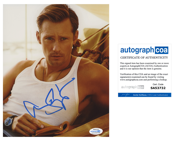 Alexander Alex Skarsgard Signed Autograph 8x10 Photo ACOA