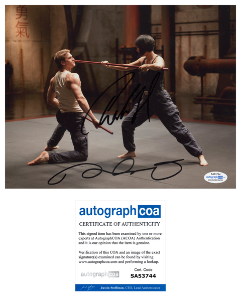 Rinko Kikuchi & Charlie Hunnam Pacific Rim Signed Autograph 8x10 Photo ACOA