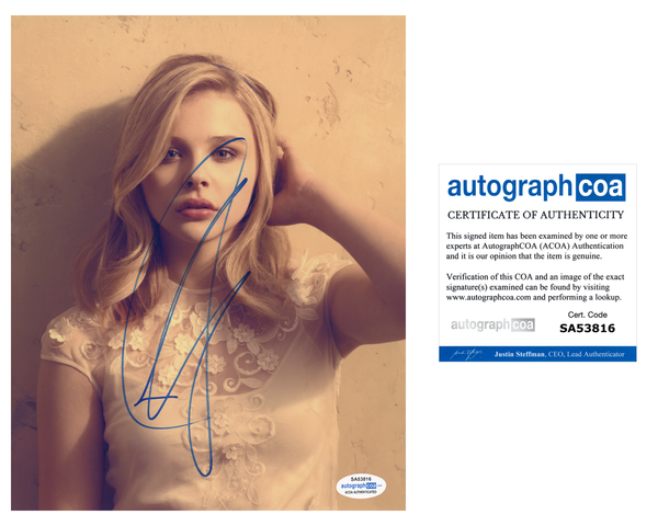 Chloe Moretz Sexy Signed Autograph 8x10 Photo ACOA