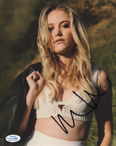 Maika Monroe Sexy Signed Autograph 8x10 Photo ACOA