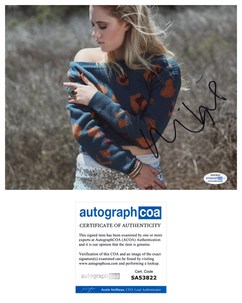 Maika Monroe Sexy Signed Autograph 8x10 Photo ACOA