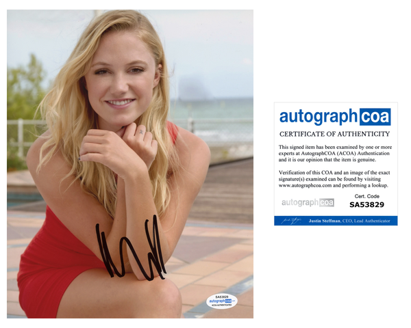 Maika Monroe Sexy Signed Autograph 8x10 Photo ACOA