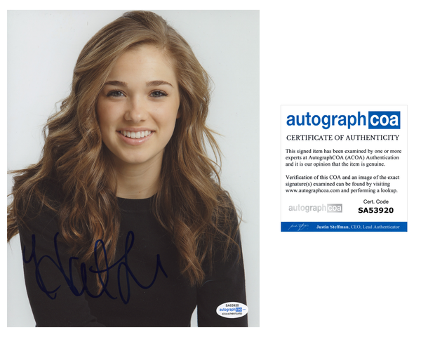 Haley Lu Richardson Sexy Signed Autograph 8x10 Photo ACOA