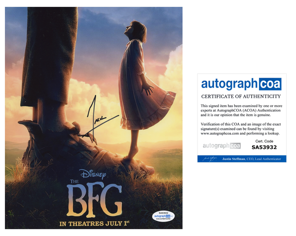 Mark Rylance BFG Big Friendly Giant Signed Autograph 8x10 Photo ACOA