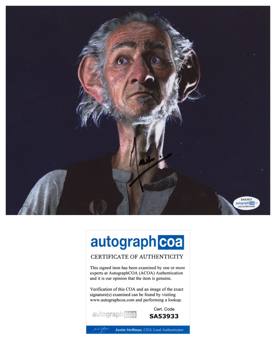 Mark Rylance BFG Big Friendly Giant Signed Autograph 8x10 Photo ACOA ...