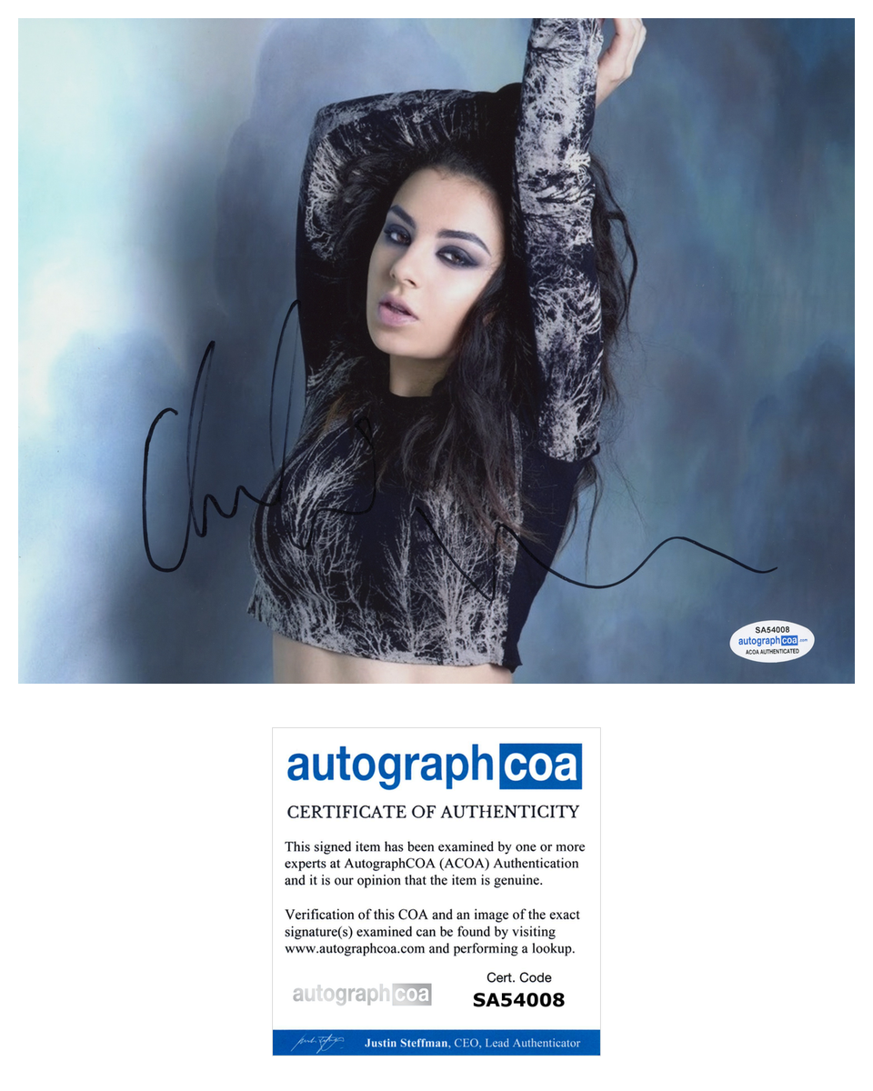 Charli XCX Signed Autograph 8x10 Photo ACOA Sexy | Outlaw Hobbies ...