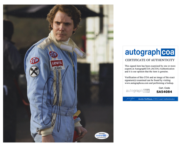 Daniel Bruhl Rush Signed Autograph 8x10 Photo ACOA