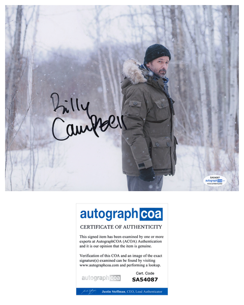 Billy Campbell Cardinal Signed Autograph 8x10 Photo ACOA
