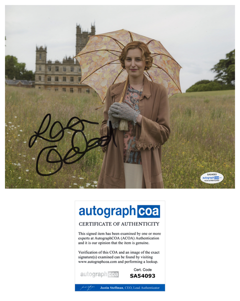 Laura Carmichael Downton Abbey Signed Autograph 8x10 Photo ACOA