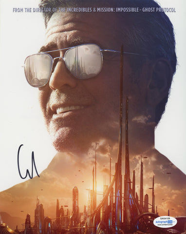 George Clooney Tomorrowland Signed Autograph 8x10 Photo ACOA