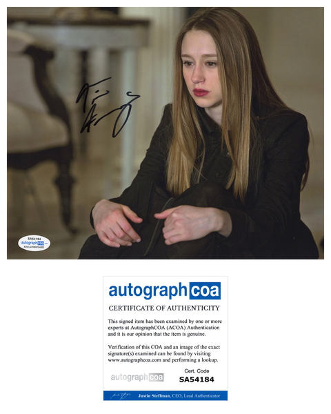 Taissa Farmiga American Horror Story Signed Autograph 8x10 Photo ACOA
