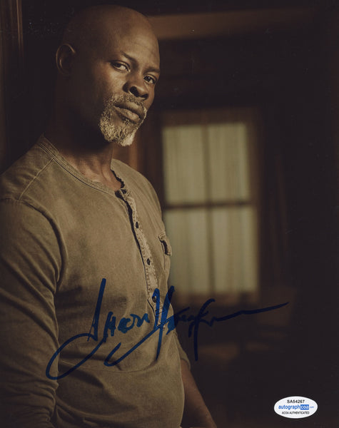 Djimon Hounsou Wayward Pines Signed Autograph 8x10 Photo ACOA