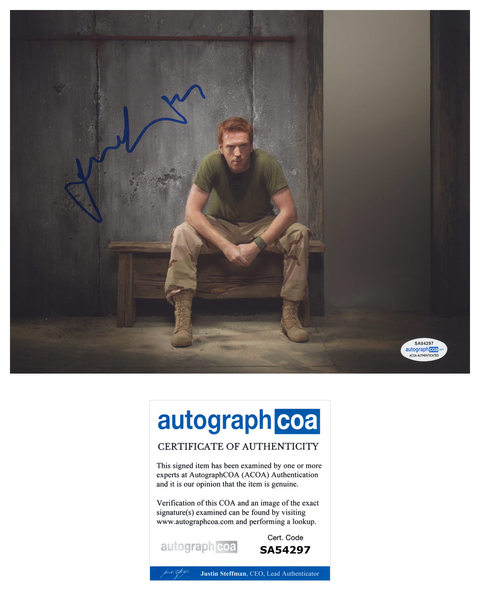 Damian Lewis Homeland Signed Autograph 8x10 Photo ACOA