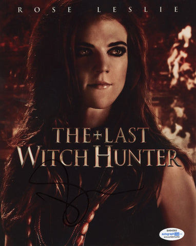 Rose Leslie Last Witch Hunter Signed Autograph 8x10 Photo ACOA