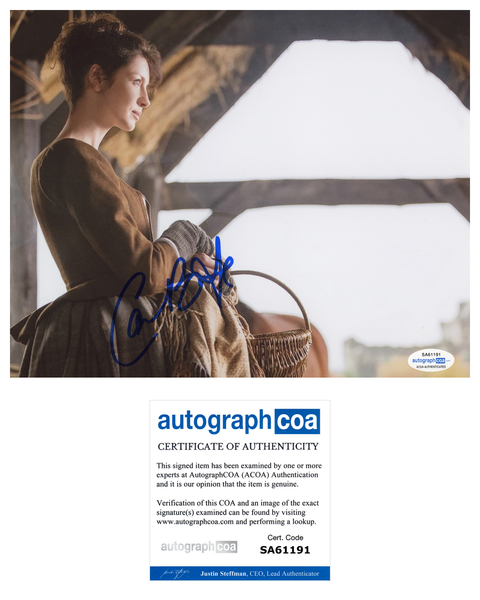 Caitriona Balfe Outlander Signed Autograph 8x10 Photo ACOA Claire Fraser
