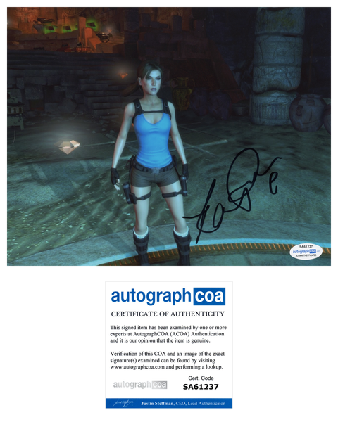 Keeley Hawes Tomb Raider Signed Autograph 8x10 Photo ACOA