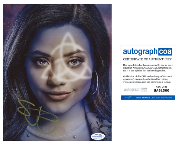 Sarah Jeffery Charmed Sexy Signed Autograph 8x10 Photo ACOA