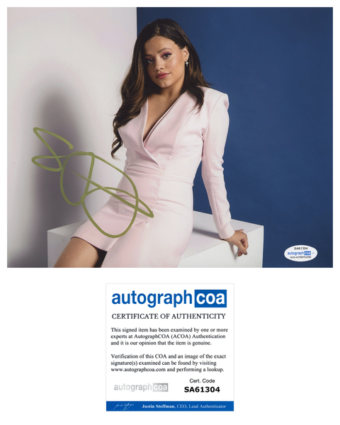 Sarah Jeffery Charmed Sexy Signed Autograph 8x10 Photo ACOA