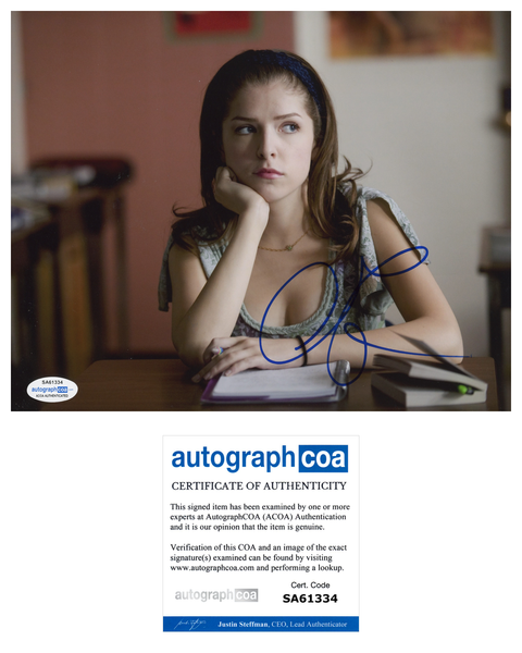 Anna Kendrick Twilight Signed Autograph 8x10 Photo ACOA