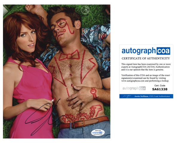 Anna Kendrick Mike and Dave Signed Autograph 8x10 Photo ACOA