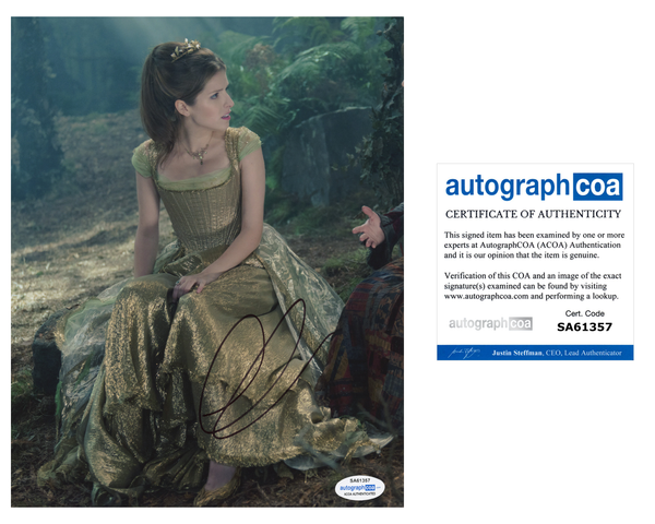 Anna Kendrick Into the Woods Signed Autograph 8x10 Photo ACOA
