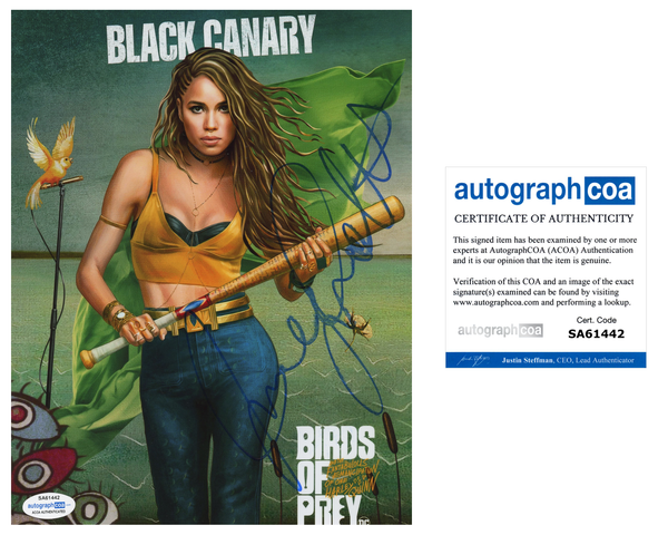 Jurnee Smollett Birds of Prey Signed Autograph 8x10 Photo ACOA