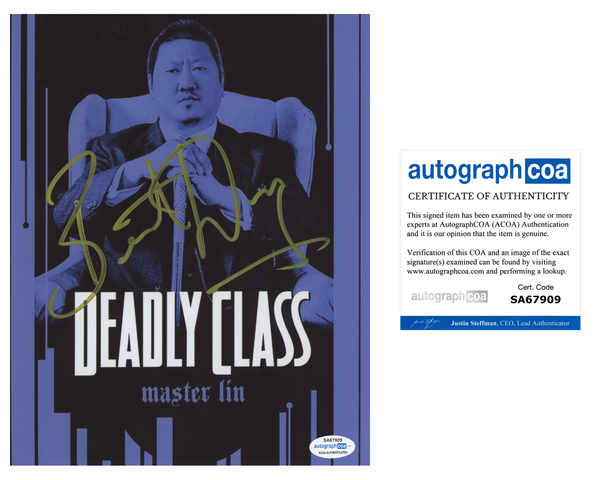 Benedict Wong Deadly Class Signed Autograph 8x10 Photo ACOA