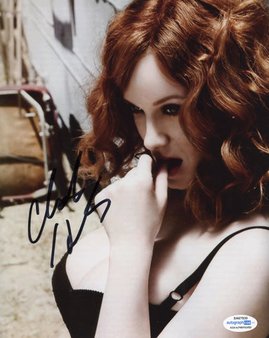 Christina Hendricks Sexy Signed Autograph 8x10 Photo ACOA