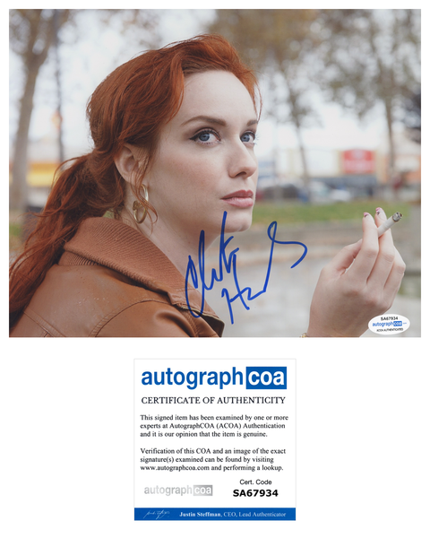 Christina Hendricks Drive Signed Autograph 8x10 Photo ACOA