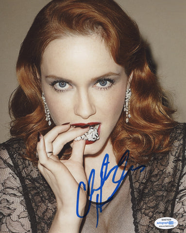 Christina Hendricks Sexy Signed Autograph 8x10 Photo ACOA