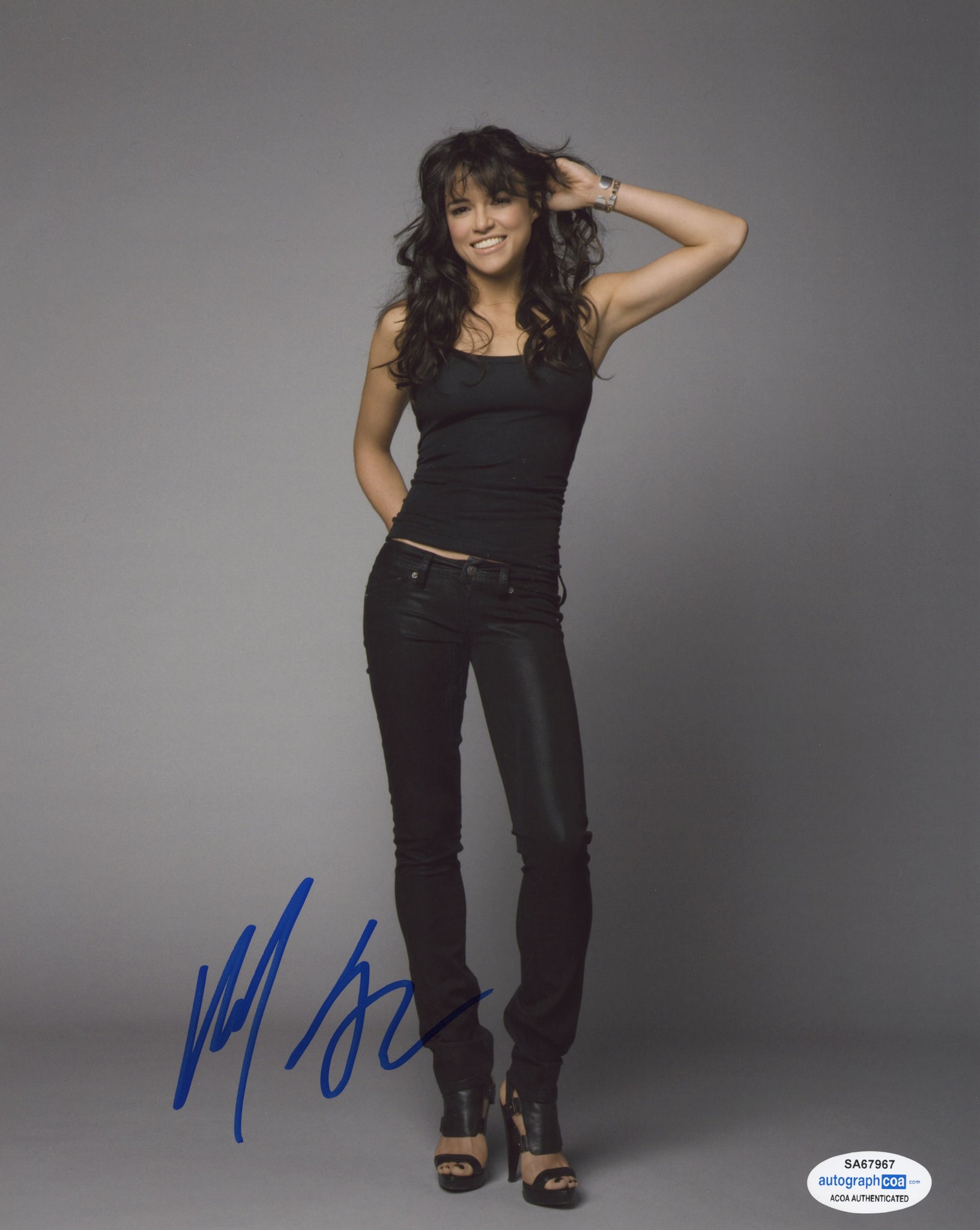 Michelle Rodriguez Fast and Furious Signed Autograph 8x10 Photo ACOA