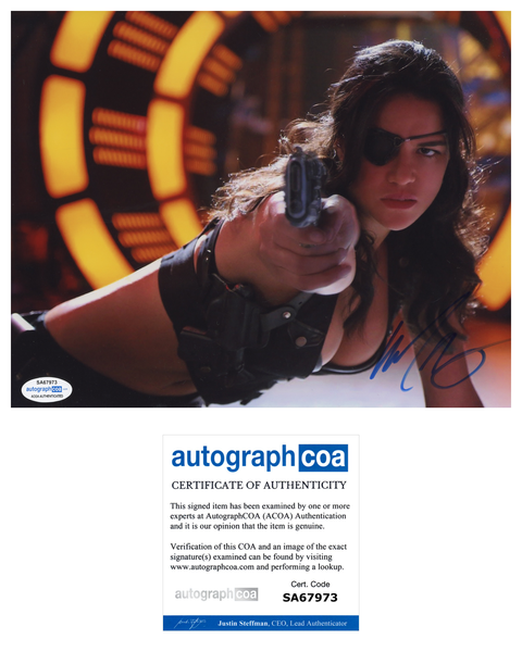 Michelle Rodriguez Machete Signed Autograph 8x10 Photo ACOA